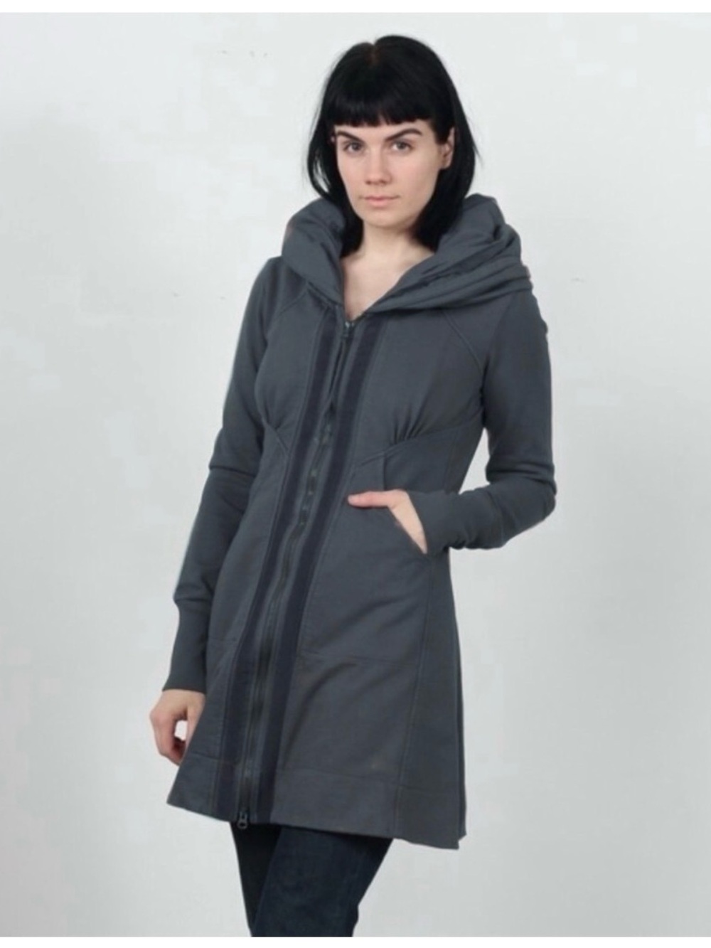 Prairie Underground Women's Long Zip Jacket - Gray